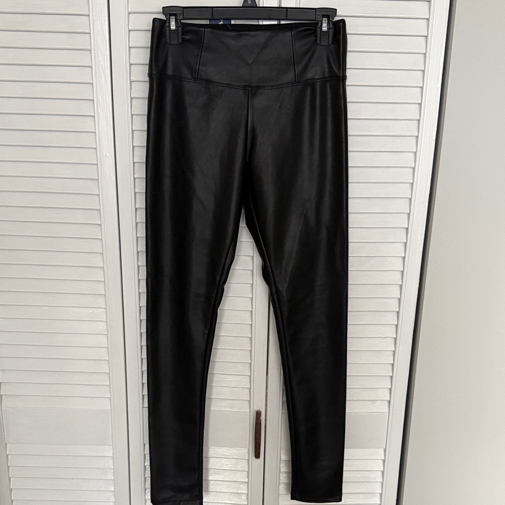 Black Faux Leather Leggings